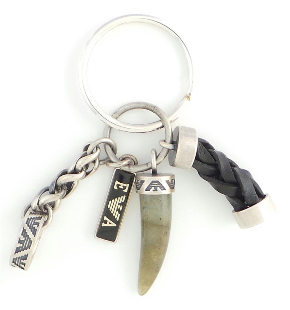 Oiritaly Keychain Man Emporio Armani PEA01 Silver